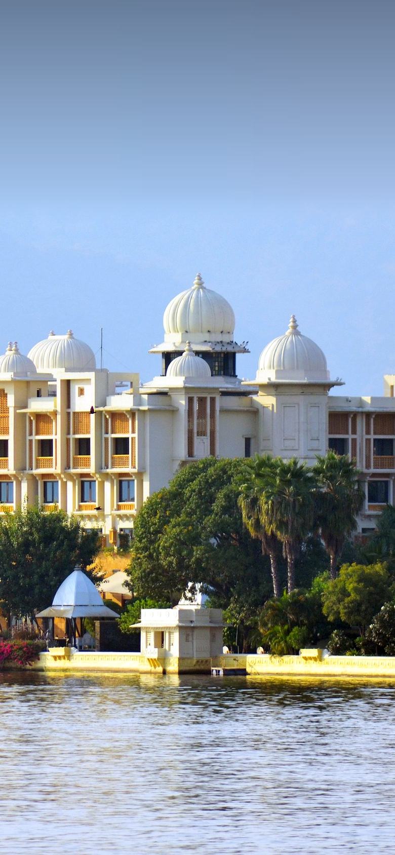 A white palace on Lake Pichola, Udaipur